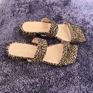 Stuart Weitzman Leopard Print Sandals “ Maisie”-Size 7B—Pre-owned but not worn-